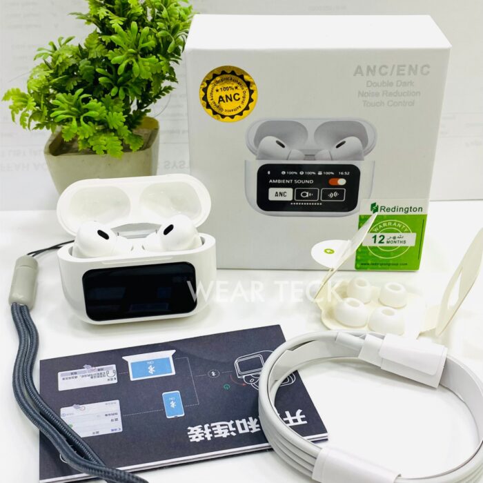 A9 Pro Touch Screen LED Display Wireless Earbuds | ANC/ENC Activation