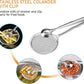 2 IN 1 FRYING TONG | Imported Small Multi-functional 2 in 1 Fry Tool Filter Spoon Strainer With Clip, Oil Frying BBQ Filter Stainless Steel Mesh