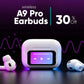 A9 Pro Touch Screen LED Display Wireless Earbuds | ANC/ENC Activation